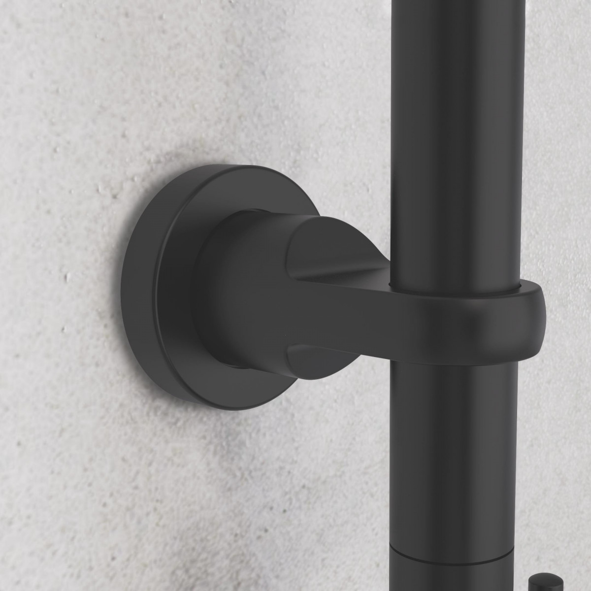 MALLORCA Overhead showerset, black matt