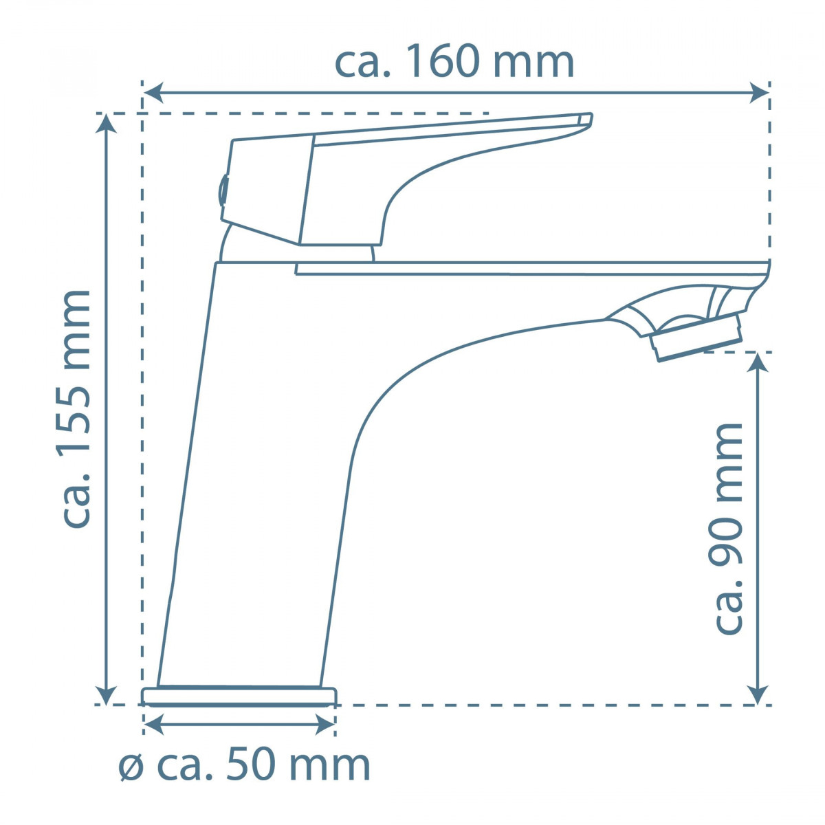 BOSTON Mitigeur lavabo, graphite mat