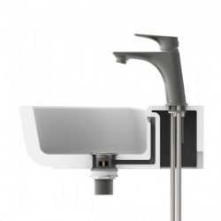 BOSTON Wash basin mixer, graphite matt