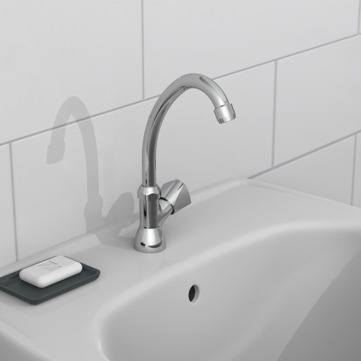 CARNEO Cold water swivel tap, chrome