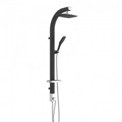 MADAGASKAR Overhead shower set, black