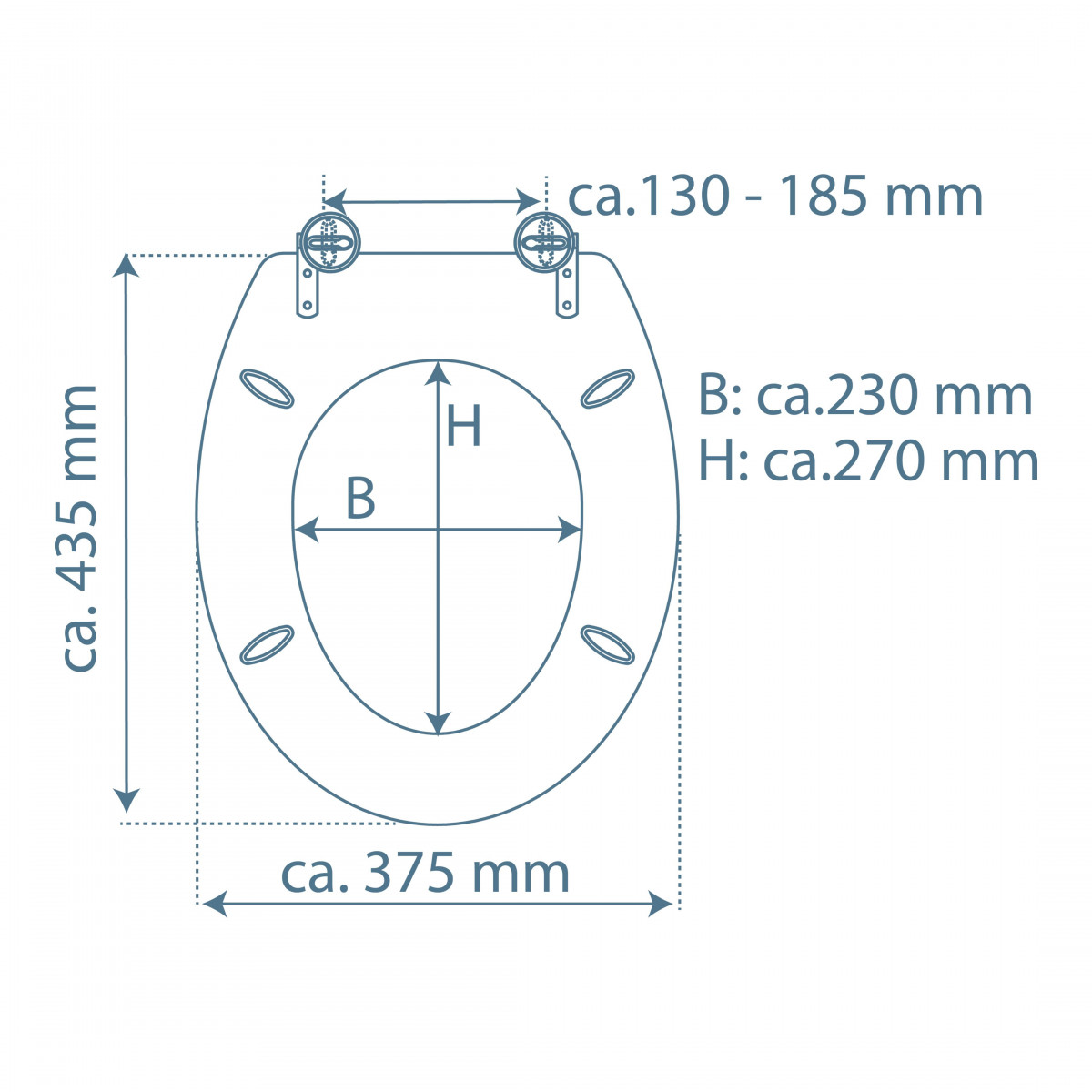 MDF Toilet Seat SPIRIT WHITE with Soft Close