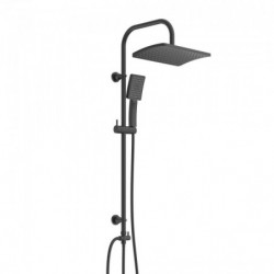 MALLORCA Overhead showerset, black matt