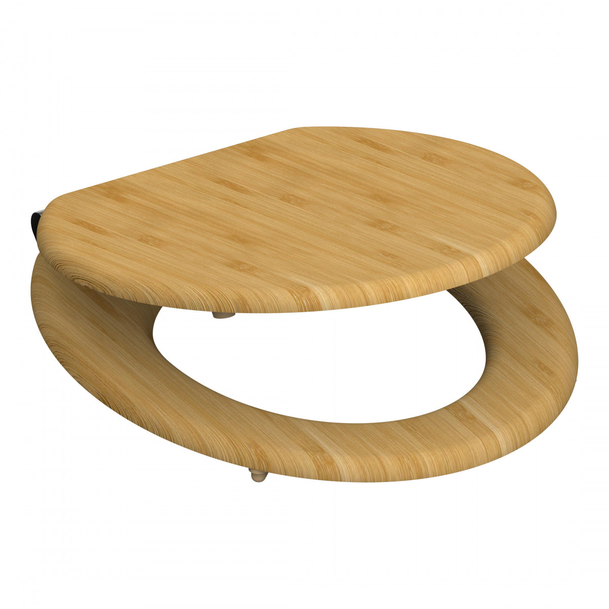 Bamboo Toilet Seat NATURAL BAMBOO with Soft Close