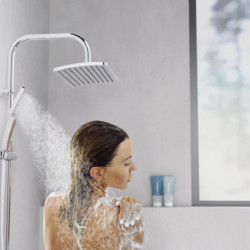 MALLORCA Overhead showerset, chrome