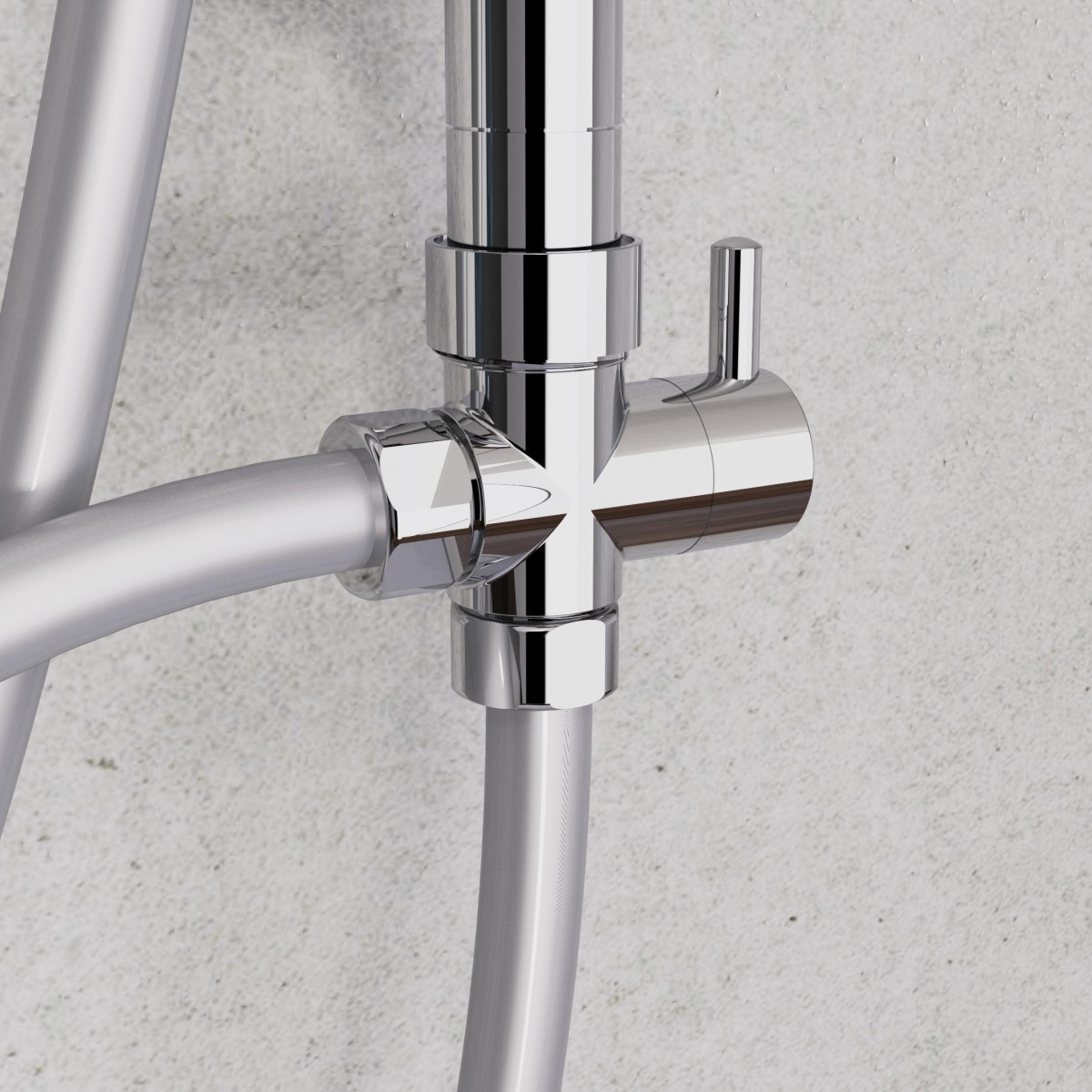 MALLORCA Overhead showerset, chrome