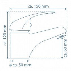 MAGNA Wash basin mixer low pressure, chrome