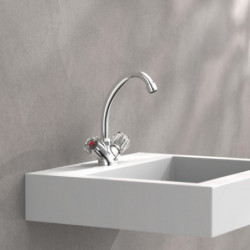 SAVINO Robinetterie de lavabo, chrome