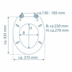 MDF Toilet Seat MARMOR STONE with Soft Close