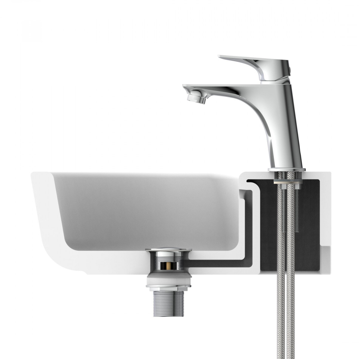 BOSTON Wash basin mixer, chrome