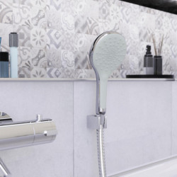 SIRANI hand shower, chrome/light grey