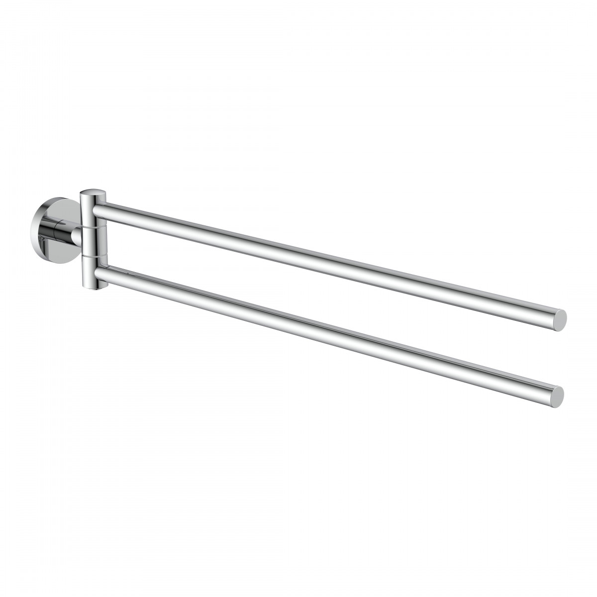 LONDON two-arm towel rail, chrome