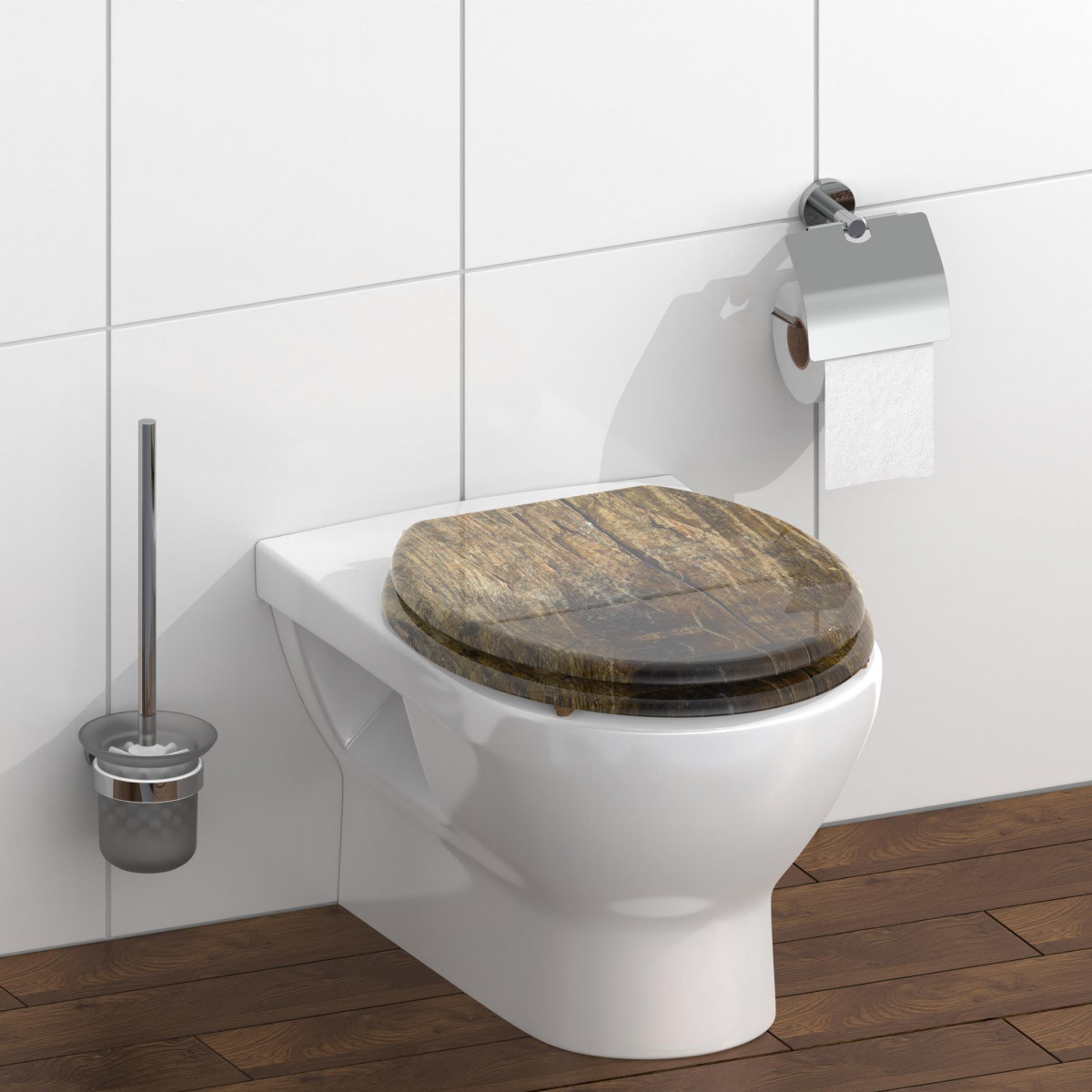 MDF WC-Sitz SOLID WOOD