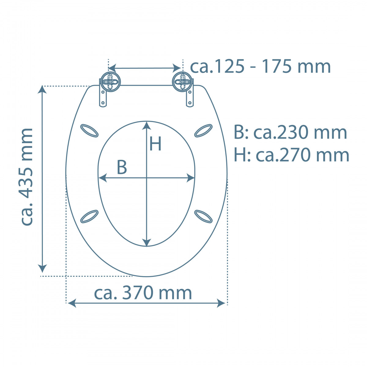 MDF Toilet Seat SEA STONE