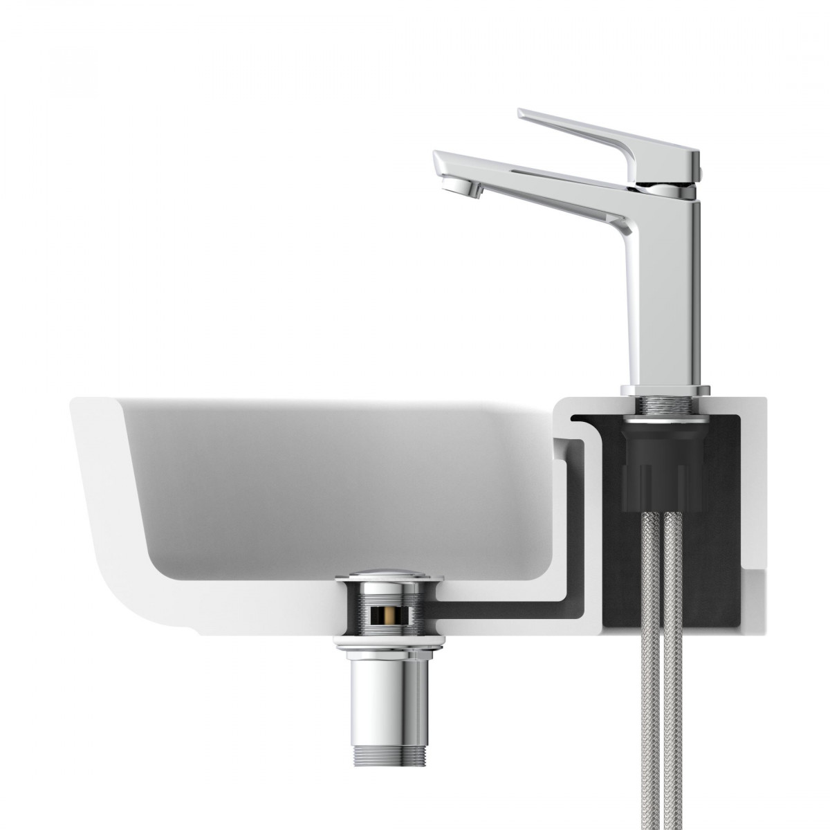 RAVEN Wash basin mixer, chrome