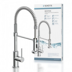 BOSTON Sink mixer, chrome, with spiral spring