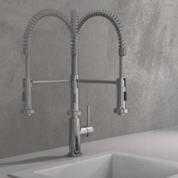 BOSTON Sink mixer, chrome, with spiral spring