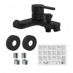 DENVER Bathtub mixer, black matt