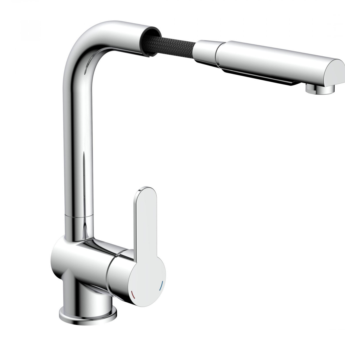 LONDON Sink mixer, chrome, with pull-out spout