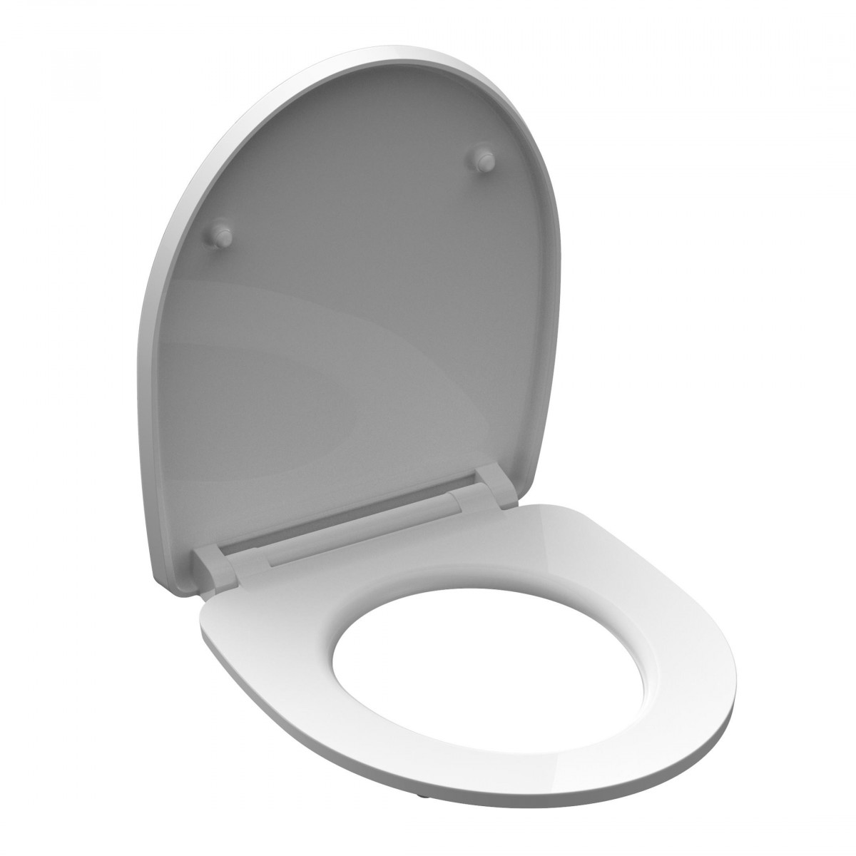 Duroplast High Gloss WC-Sitz WHITE WAVE, mit Absenkautomatik und Schnellverschluss