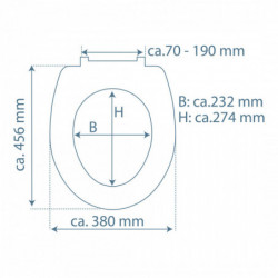 Duroplast Toilet Seat Ultra Thin SLIM WHITE with Soft Close and Quick Release