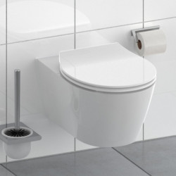 Duroplast WC-Sitz SLIM White, mit Absenkautomatik und Schnellverschluss