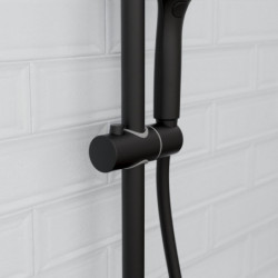 RAVEN Shower rail set, black matt