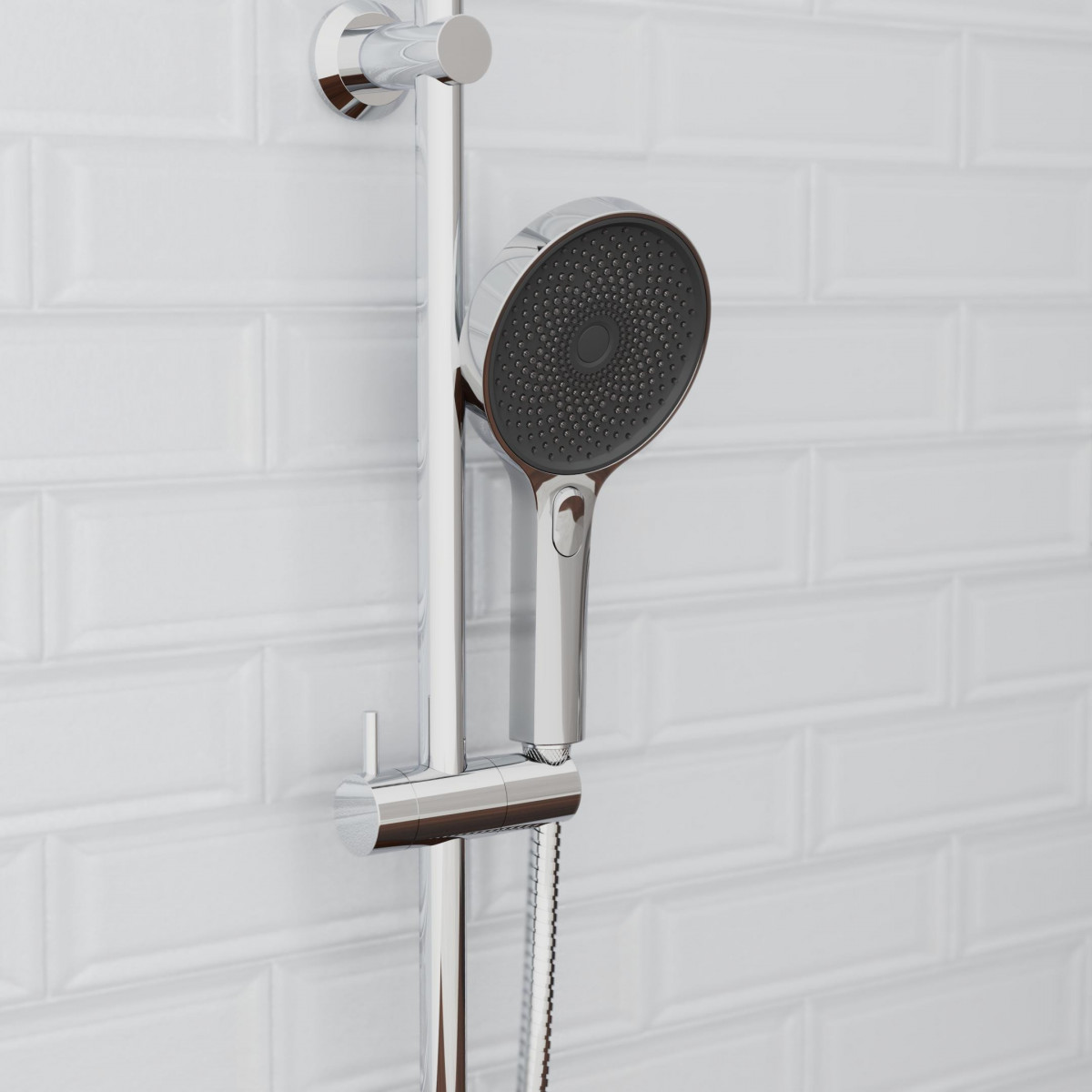 SAMOA RAIN hand shower, water-saving, chrome/anthracite