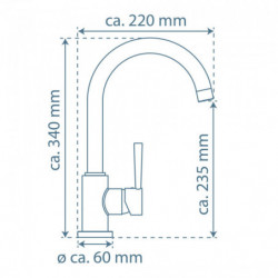 CORNWALL Sink mixer, chrome