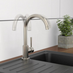 CORNWALL Sink mixer, stainless steel look