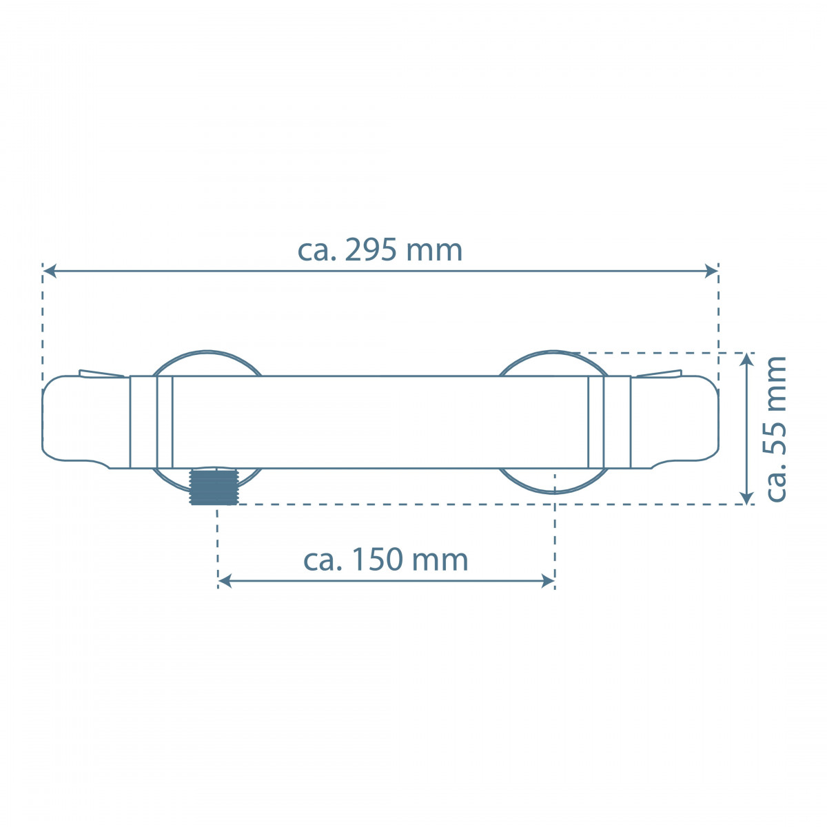 VINEA Thermostatic shower mixer, chrome