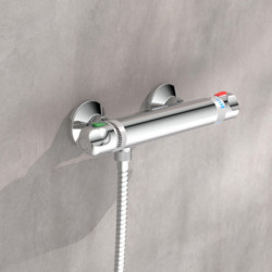 VINEA Mitigeur thermostatique de douche, Chromé