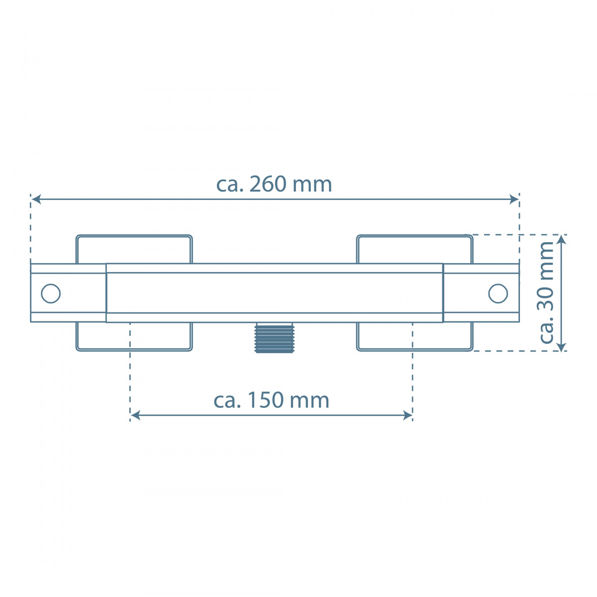 SIGNO Thermostat Duscharmatur, Chrom