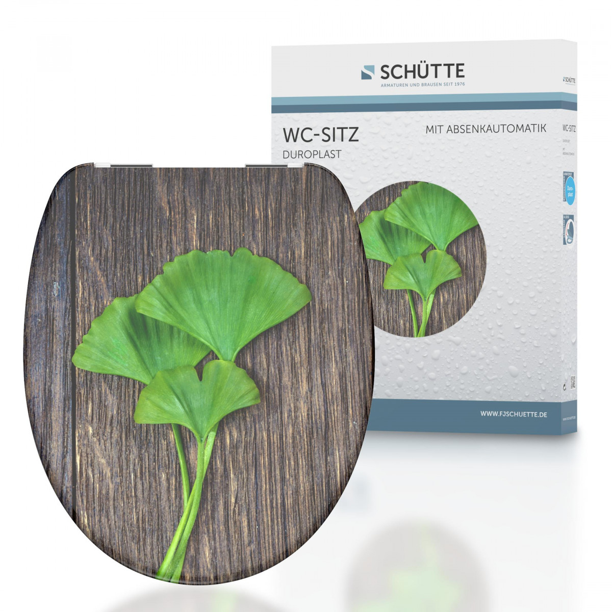 Duroplast WC-Sitz GINGKO und WOOD, mit Absenkautomatik