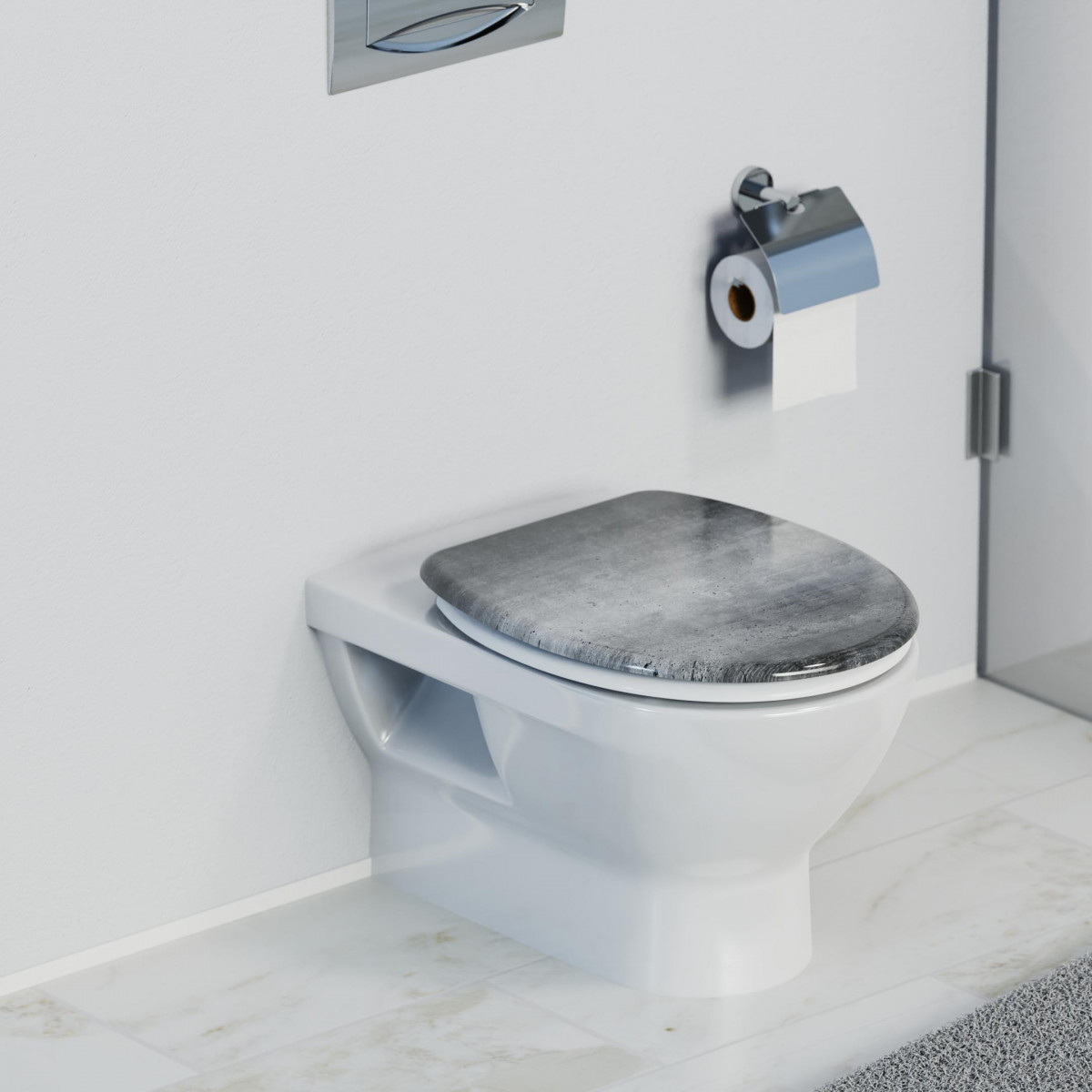 Duroplast Toilet Seat INDUSTRIAL GREY with Soft Close