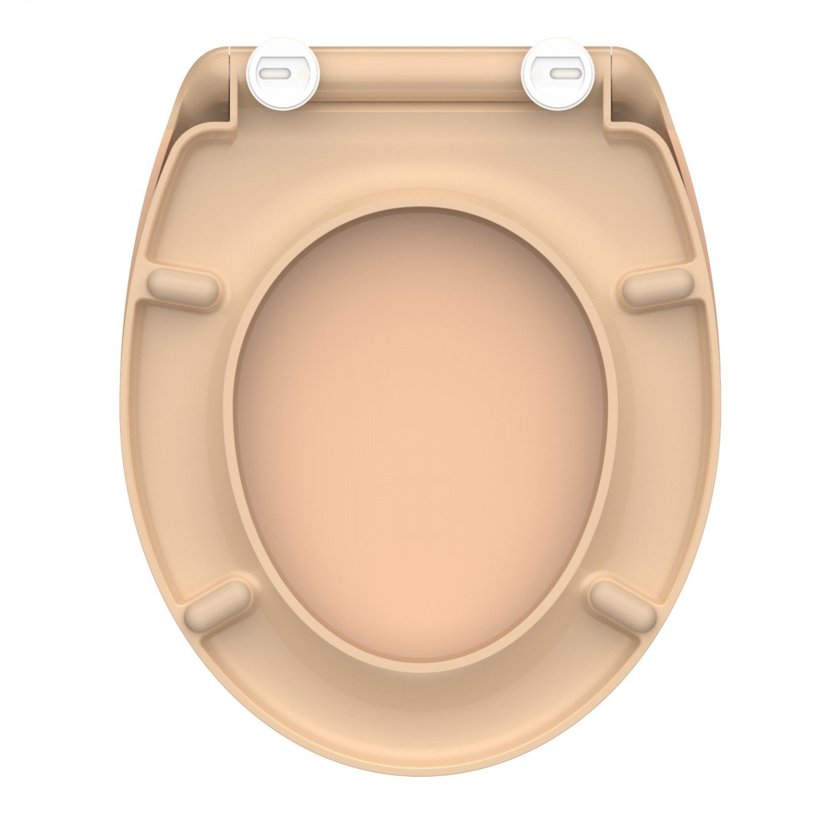 Duroplast WC-Sitz BEIGE, mit Absenkautomatik und Schnellverschluss