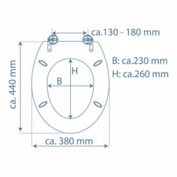 Holzkern WC-Sitz WHITE