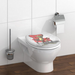 Abattant WC en Duroplast FROG KING avec Frein de Chute