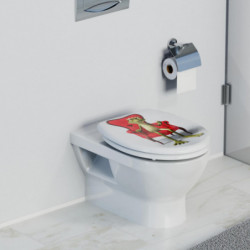 Abattant WC en Duroplast FROG KING avec Frein de Chute