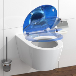 Abattant WC en Duroplast SHARK avec Frein de Chute et Déclipsable