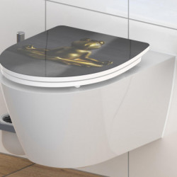 Duroplast High Gloss WC-Sitz RELAXING FROG, mit Absenkautomatik und Schnellverschluss