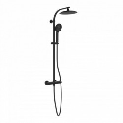 MADURA FRESH Overhead shower set, black matt