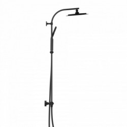 MADURA FRESH Overhead shower set, black matt