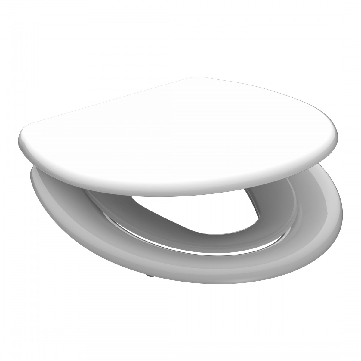 Duroplast Toilet Seat FAMILY WHITE with Soft Close and Quick Release