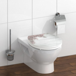 Abattant WC en MDF HG FLOWERS AND WOOD avec Frein de Chute