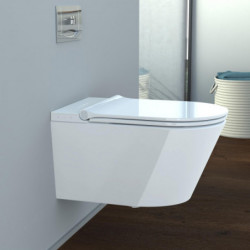 CESARI douche-wc, randloos, met Slim-wc-brillen