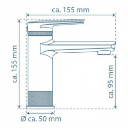 LIVERPOOL Robinetterie de lavabo, chrome