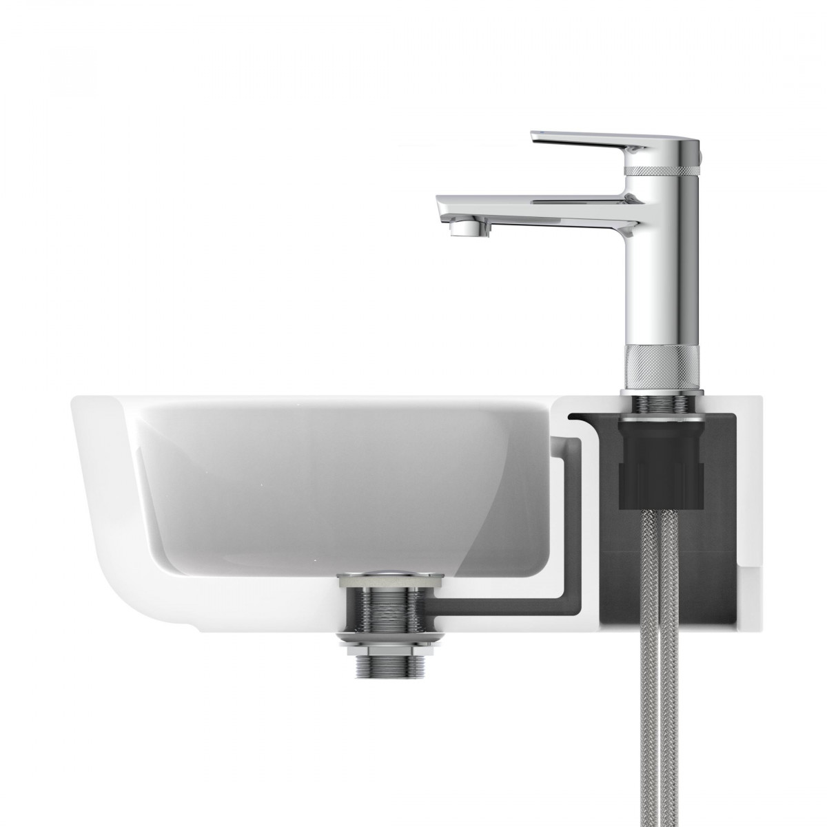 LIVERPOOL Wash basin mixer, chrome