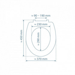 Duroplast WC-Sitz, Schwarz