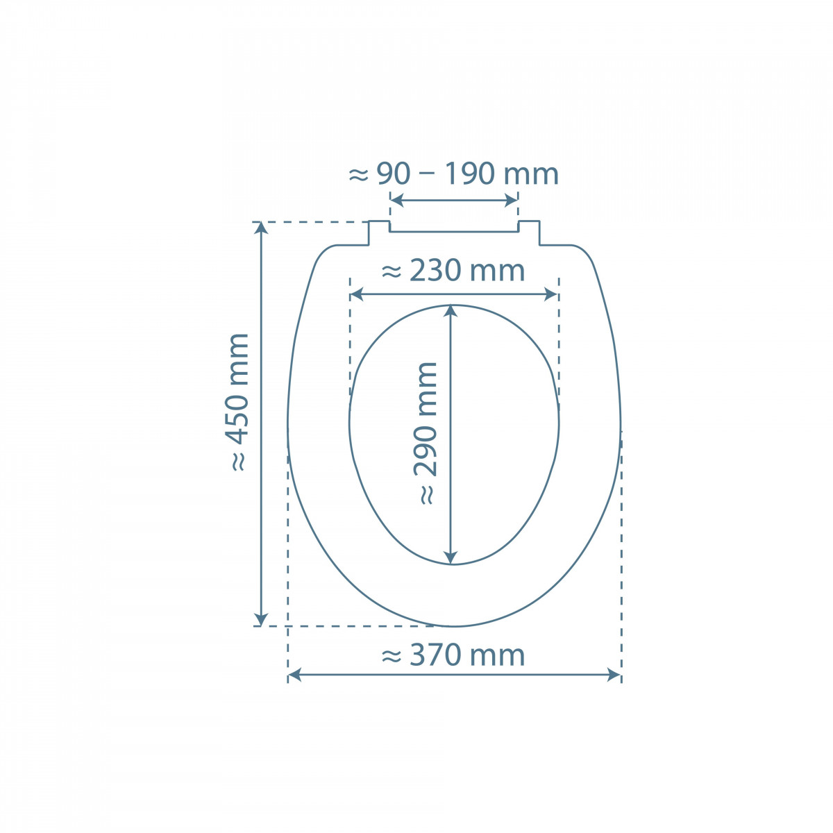 Duroplast WC-Sitz, Schwarz